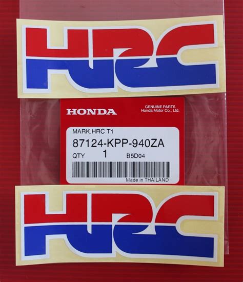 X Genuine Honda Hrc Stickers Decals Cbr Nsr