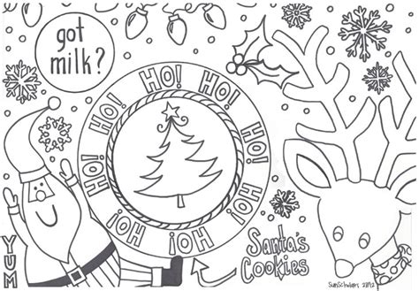 Christmas Printable Placemats For Kids Christmas Crafts Between