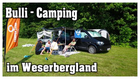 Bulli Camping Im Weserbergland Familien Camping Im VW T5 Multivan