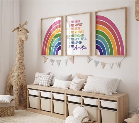 Kids Wall Art Motivational Wall Art Set of 3 Prints Bedroom - Etsy