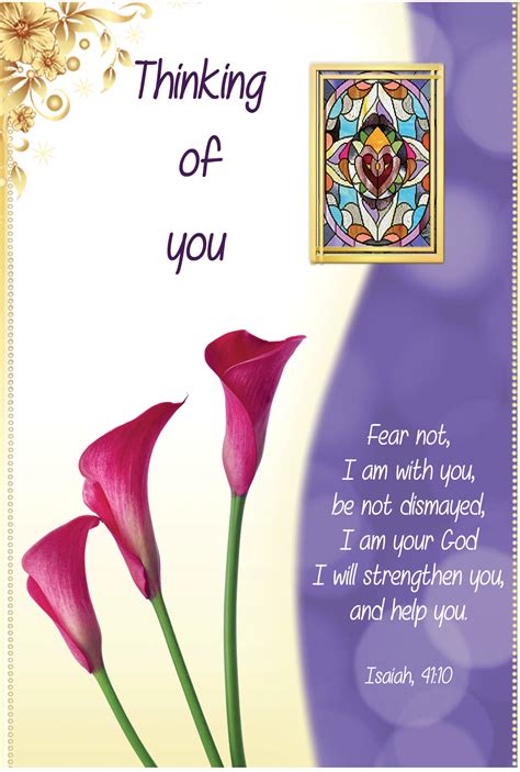 Thinking Of You Religious Cards Ao74 Pack Of 12 2 Designs