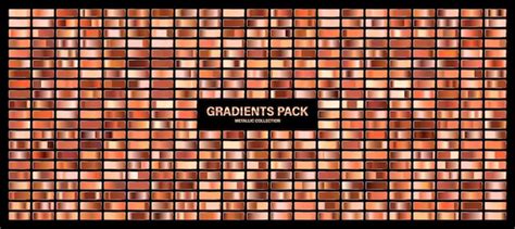 Premium Vector Bronze Copper Orange Glossy Gradient Metal Foil