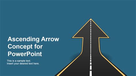 Ascending Road Arrow Concept For PowerPoint SlideModel