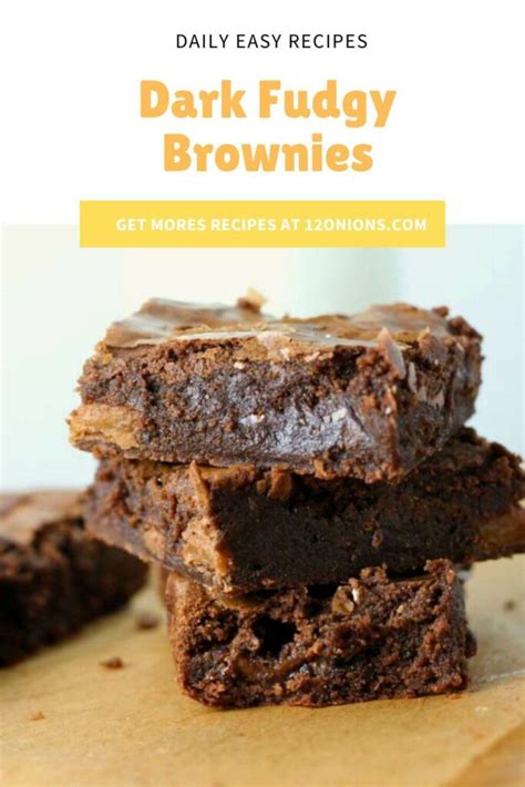 Dark Fudgy Brownies