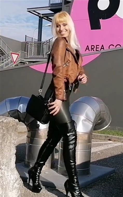 Pin By Helo On Dana Labo Hot High Leather Boots Fashion Leather Pants