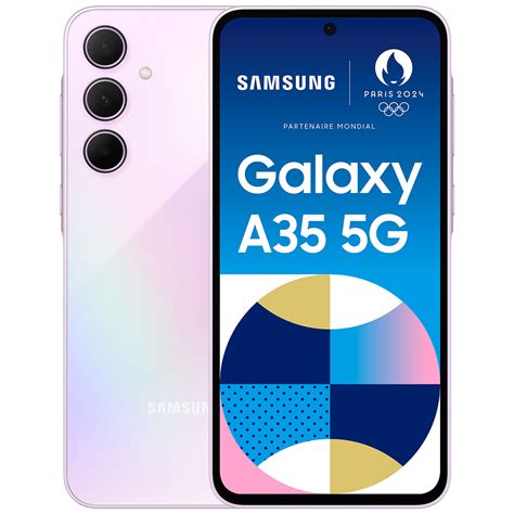 Samsung Galaxy A35 5g Lilac 8gb 256gb Mobile Phone And Smartphone