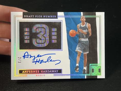 【喷子拍卖】2021 22 Panini Impeccable Anfernee Hardaway 小真金白银 奥兰多魔术 便士 哈达威 顺位