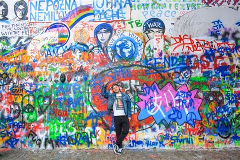 Graffiti and Velvet at the John Lennon Wall in Prague | Taylor On A Trip