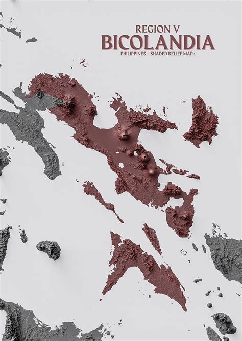 Pogreyes Shop Redbubble In 2024 Relief Map Bicol Blue Art Prints