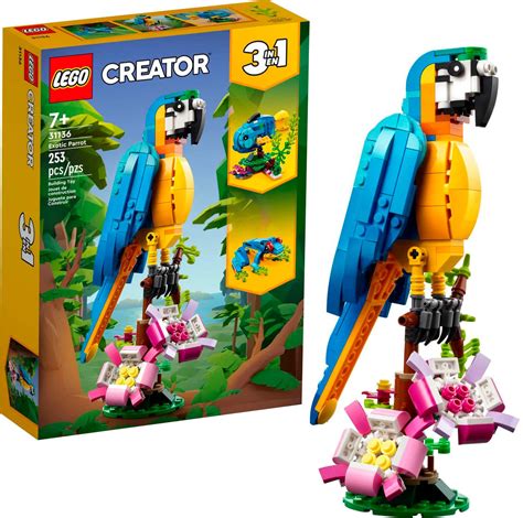 LEGO Creator Exotic Parrot 31136 6425613 Best Buy