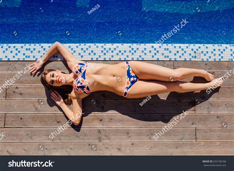 Beautiful Slim Sexy Woman Bikini Relaxing Stock Photo Shutterstock