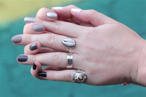 Cowrie Shell Ring Boho Rings Cowrie Shell Jewelry Silver Ring