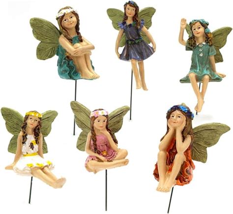 Harz Fee Statue St Ck Fairy Garden Miniatur Feen Figuren Elfen Fee