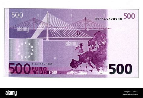 Money Banknotes Euro 500 Euro Bill Reverse Banknote Bank Note