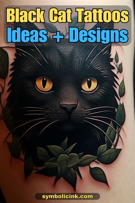 Midnight Magic Embrace Elegance With A Black Cat Tattoo Black Cat