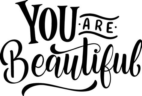 You are beautiful motivational sticker - TenStickers