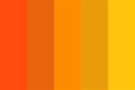 Vibrant Orange and Yellow Color Palette