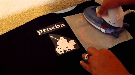 Como Fijar Un Sticker De Vinilo Textil En Casa Pegaprint Es Youtube