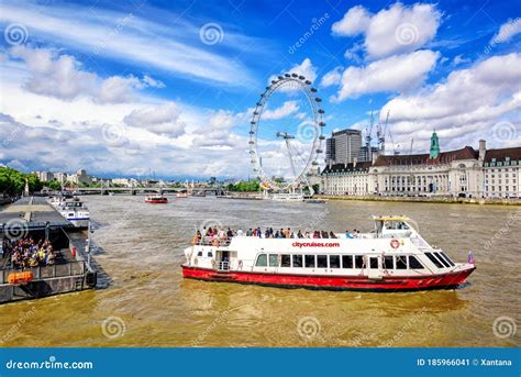 Cruise Boat on Thames River, London, England, UK Editorial Photo ...