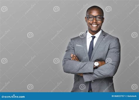 Cheerful African American Businessman With A Charming Smile