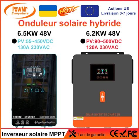 Powmr Onduleur Solaire Hybride Hors R Seau Chargeur Faible D Marrage