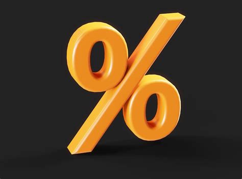 Premium Photo Percent Percentage Sign Percentile Symbol Interest Rate