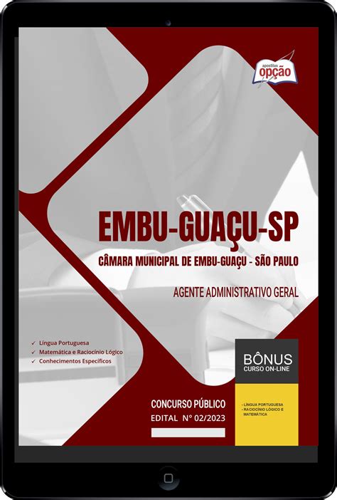 Apostila C Mara De Embu Gua U Sp Em Pdf Agente Administrativo Geral