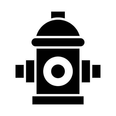 Fire Hydrant Vector Glyph Icon For Personal And Commercial Use