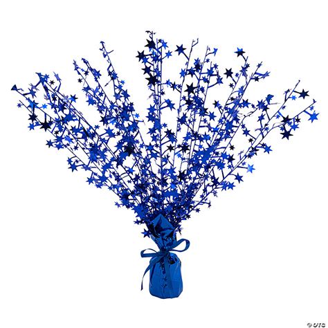 Blue Foil Spray Centerpiece Oriental Trading