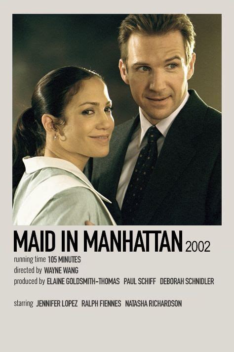 Pin By Nancy Nu Ez On Maid In Manhattan Maid In Manhattan Romcom