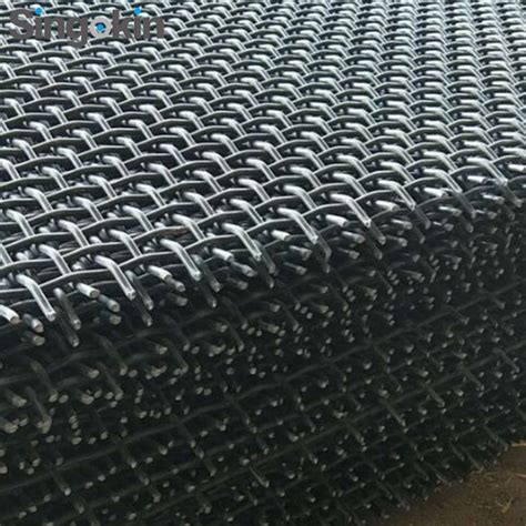 Chemical Industry Steel Mill Hooked Mine Sieving Mesh 65mn Crimped Wire