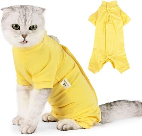 Lianzimau Cat Surgical Recovery Suit Professional For Male Female Cat