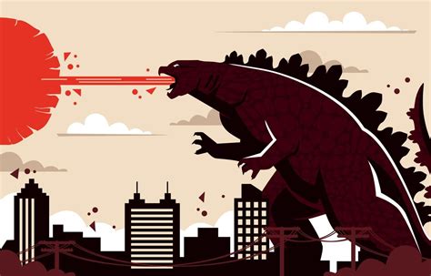 Godzilla Vector Art Icons And Graphics For Free Download