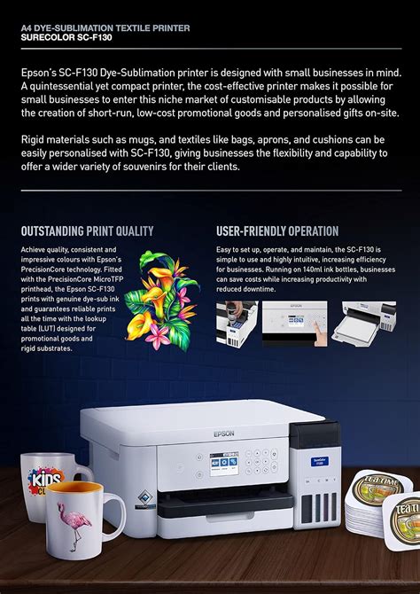 Epson Surecolor Sc F A Dye Sublimation Textile Prin