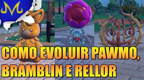 Como Evoluir Pawmo Bramblin E Rellor Pok Mon Scarlet E Violet Youtube