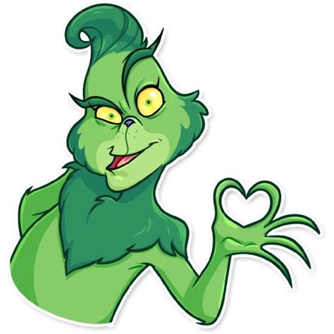 Telegram Sticker From Grinch Pack Grinch Drawing Grinch