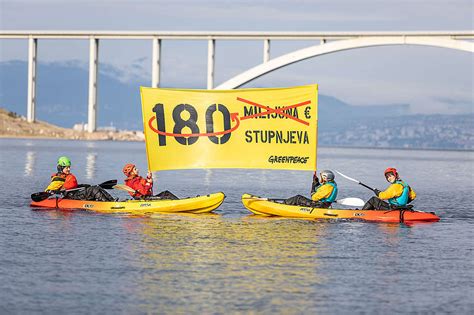 Greenpeaceov Prosvjed Kod Plinovoda Omi Alj Zlobin Milijuna Eura