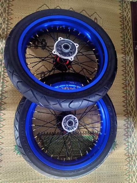 Roda Set Supermoto Klx Bisa Request Warna Ban Sumo Crf Lazada Indonesia