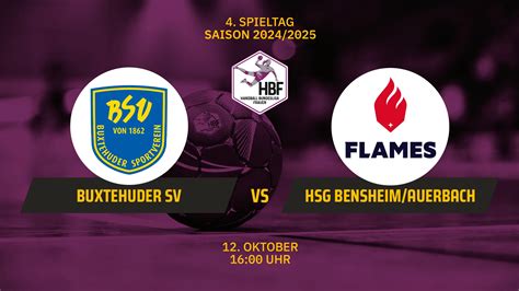 For Free Hbf Buxtehuder Sv Vs Hsg Bensheim Auerbach Video