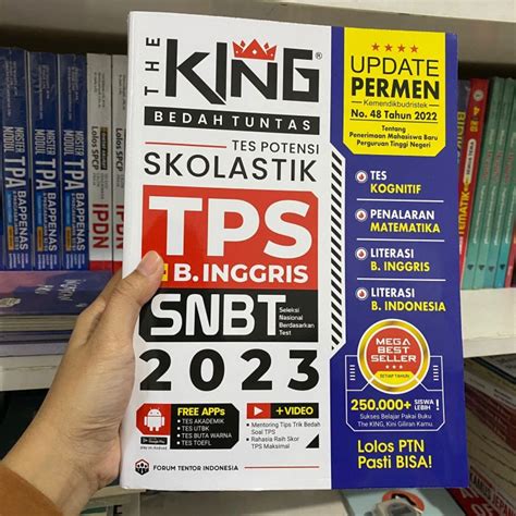 Jual Buku The King Bedah Tuntas Soal Materi Tps Snbt Skolastik