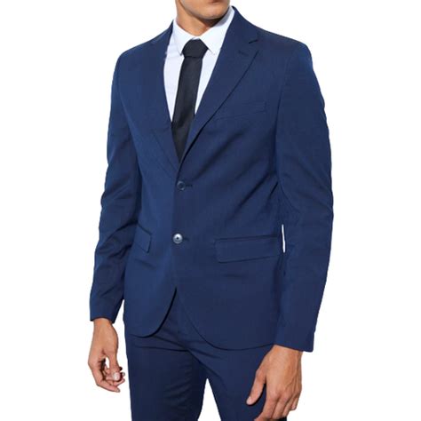 Boohooman Mens Slim Single Breasted Suit Jacket Navy • Price