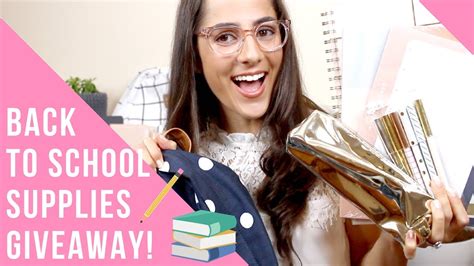 Back To School Supplies Haul And Giveaway 2018 Youtube