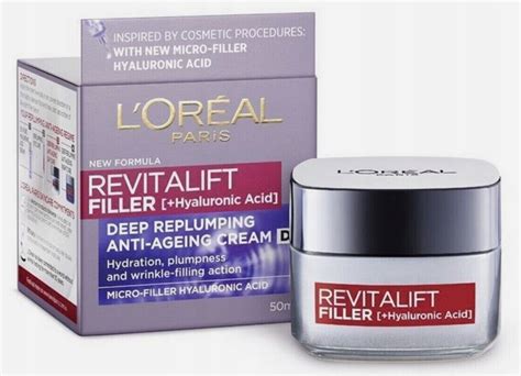 L Oreal Revitalift Filler Kwas Hialuronowy Krem Na Dzie Ml