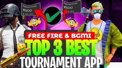 Top Best Tournament Apps For Free Fire And Bgmi Free Fire