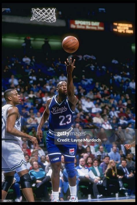 Center Wayman Tisdale Of The Sacramento Kings Shoots The Ball During