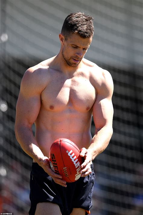 GWS Giants Stars Take Part In A Shirtless Training Session