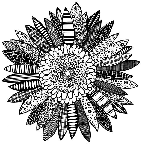 Abstract Flower - Drawing Skill