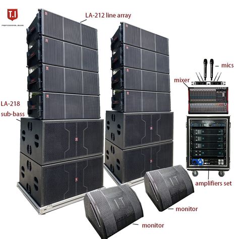 Way Dual Inch Line Array System Dj Pa Big Speaker Box Professional