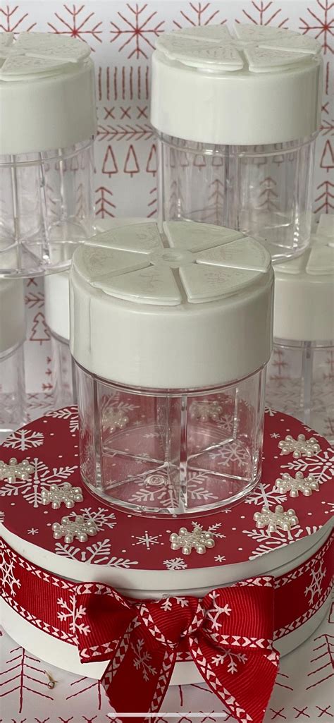 Clear 6 Section Sprinkle Container Container For Sprinkles Etsy