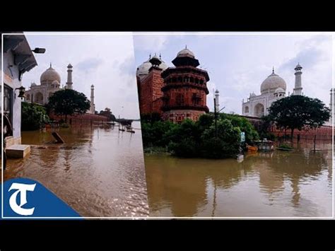 Up Rising Water Level Of Yamuna River Reaches Outer Walls Of Unesco